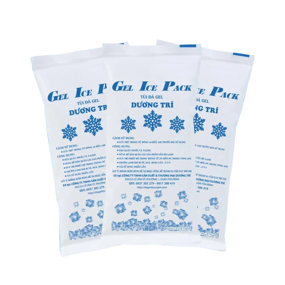 Túi Đá Gel 100g Chưa Cấp Đông